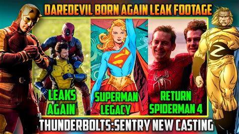 Daredevil Born Again Leak Footage New Supergirl Deadpool