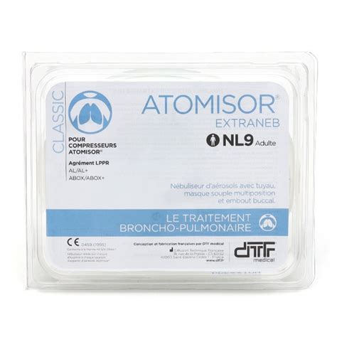 Masque aérosol Atomisor NL9 adulte Nébuliseur pour les poumons