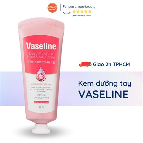 Kem dưỡng da tay Vaseline Deep Moisture Hand Nail Cream 60ml dưỡng