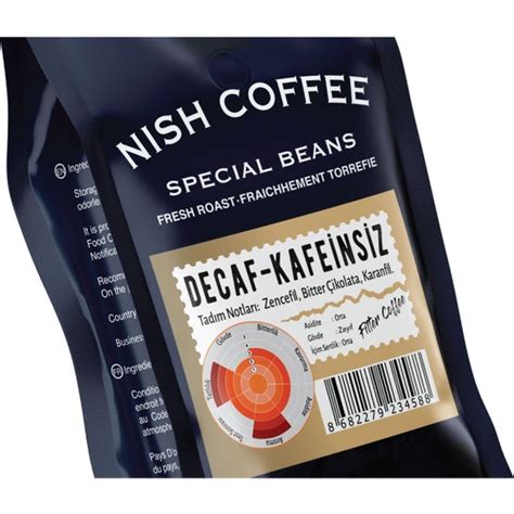 Filtre Kahve Nish Decaf Kafeinsiz 250 gr Fiyatı