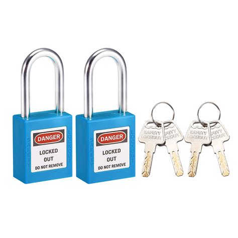 Lockout Tagout Locks 1 1 2 Inch Shackle Key Different Safety Padlock