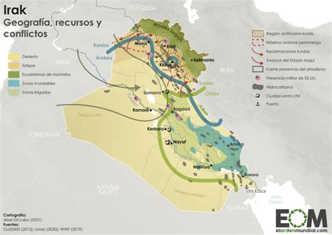 El Mapa De La Geopol Tica De Irak Mapas De El Orden Mundial Eom