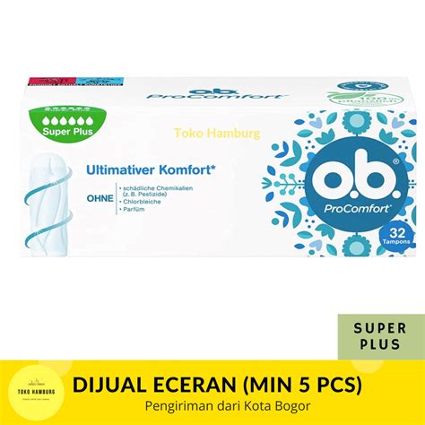 Jual TAMPON OB PRO COMFORT SUPER PLUS ECERAN MINIMUM 5 TAMPON Shopee