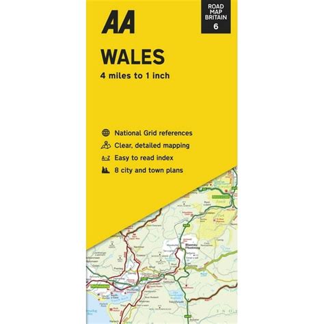 Road Map Britain Road Map Britain Wales Sheet Map Folded