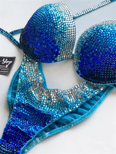 Competition Bikini Set Rhinestone Fitness IFBB WBFF Etsy
