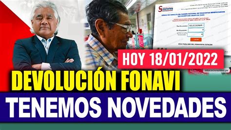 IMPORTANTE I DEVOLUCIÓN FONAVI TENEMOS NOTICIAS SOBRE SU DEVOLUCIÓN