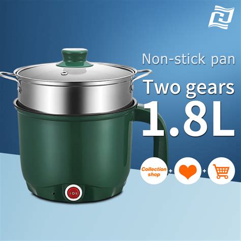 Rice Cooker Small 1 8L Mini Hot Pot Cooker With Steamer Electric Pot Multi Cooker For 2 To 4