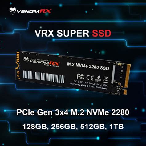 Jual VenomRX Super SSD 256GB NVME M 2 2280 PCIe Gen 3x4 Kota