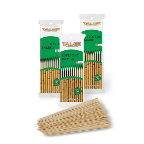 Espetos De Bambu Cm Talge