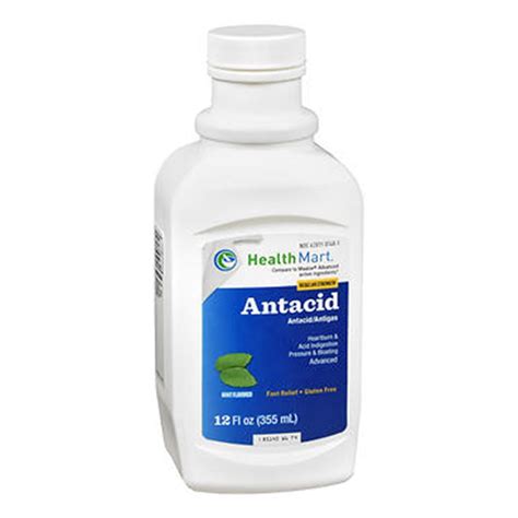 Antacid Liquid Regular Strength Mint 12 Oz 355 Ml Stayjuve