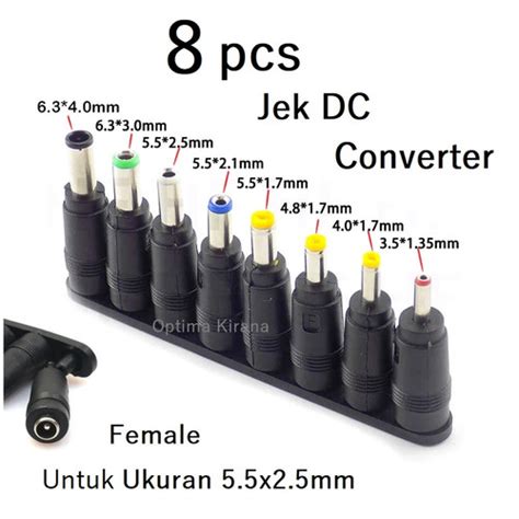 Jual Jek Dc Plug Adaptor Colokan Konverter Kepala Charger Laptop