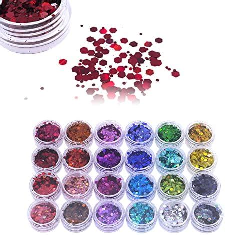 Savita Colors Iridescent Glitter Flakes Holographic Nail Sequins