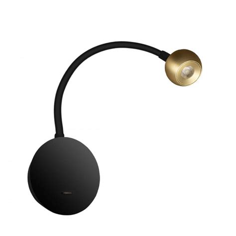 10254 Brass «Point» LOFT IT Гибкий настенный светильник с выключателем ...