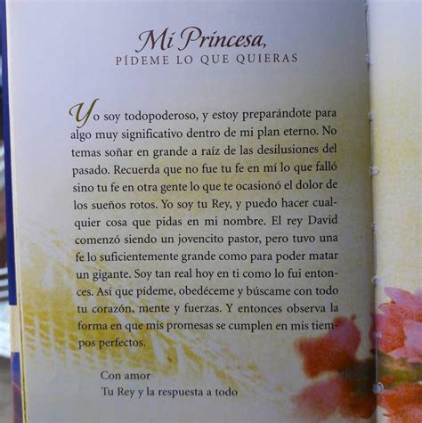 Mi princesa pídeme lo que quieras Una carta de Dios para ti Leela