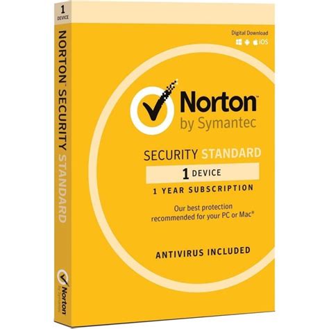 Symantec Norton Security Standard With Antivirus Oem Device Year Av