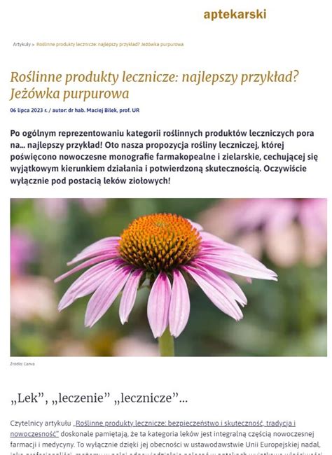 PDF Roślinne produkty lecznicze najlepszy przykład