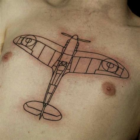 Spitfire Blueprint Tattoo | Tattoos, Spitfire tattoo, Geometric tattoo