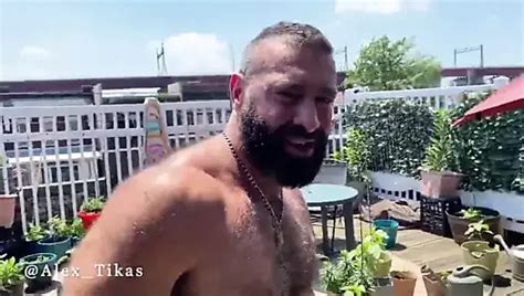 Beefy Trucker Drills Tatted Muscle Outdoors Ragingstallion Gay In English Big Cock Porn