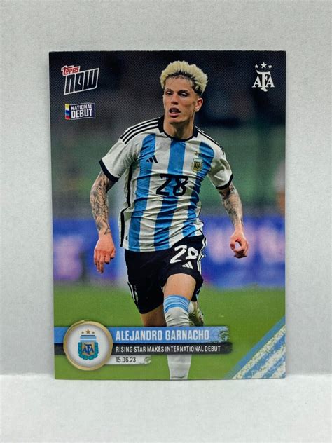 Topps Now National Debut Alejandro Garnacho Rc Rookie