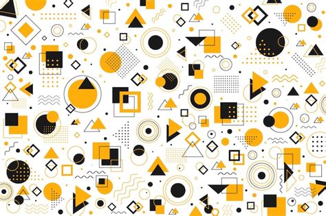 Premium Vector Flat Geometric Shapes Background