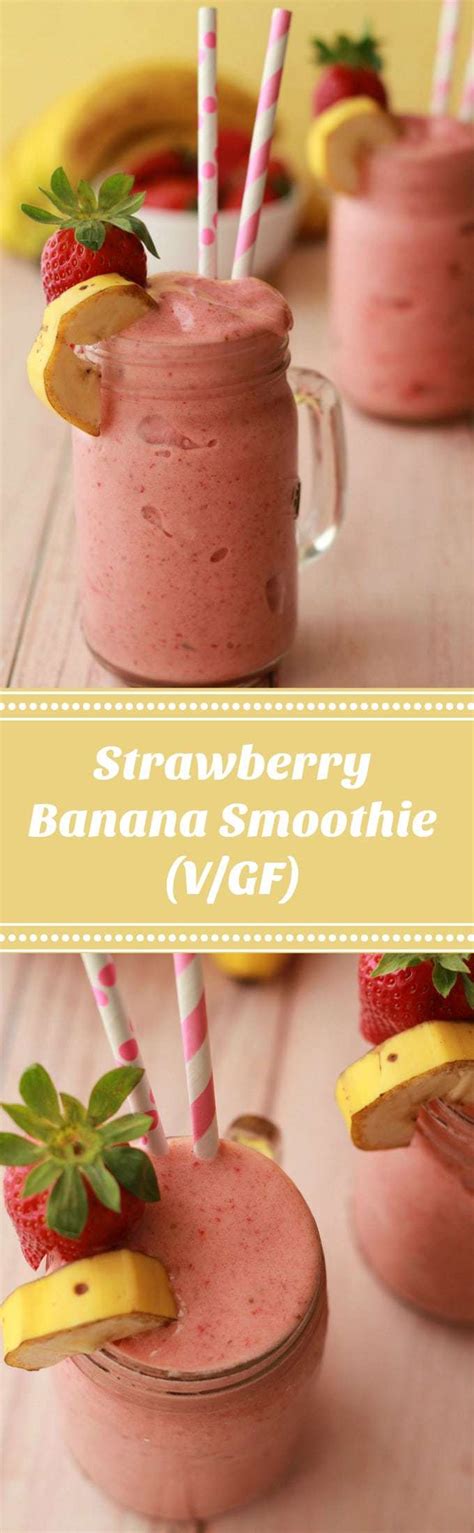 Strawberry Banana Smoothie Loving It Vegan