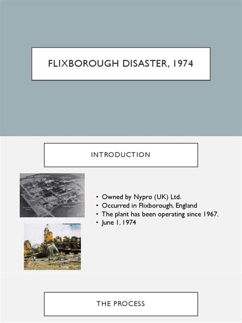 Flixborough Disaster 1974 | Energy Technology | Chemical Engineering