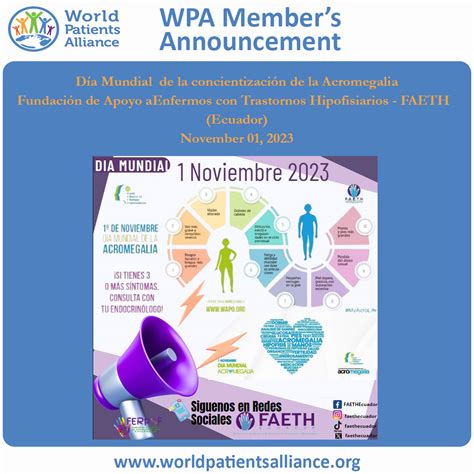 D A Mundial De La Concientizaci N De La Acromegalia World Patients