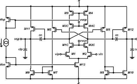 Two Stage Telescopic Cascode Amplifier Download Scientific Diagram