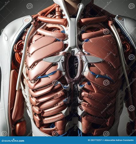 Artificial Organ Transplantation Lungs Modern Medical Stock