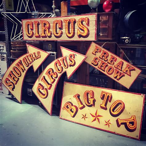 Vintage Circus Signs | Vintage Props