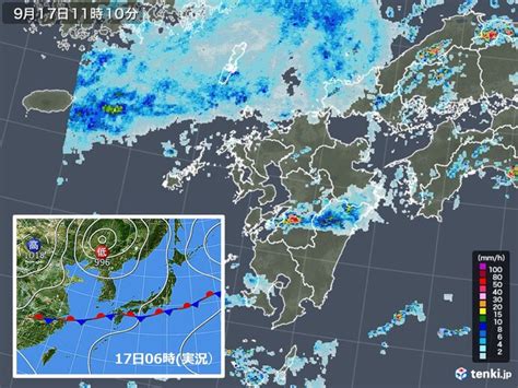 九州北部 秋雨前線活発 18日にかけて局地的に大雨のおそれ 2020年9月17日 エキサイトニュース