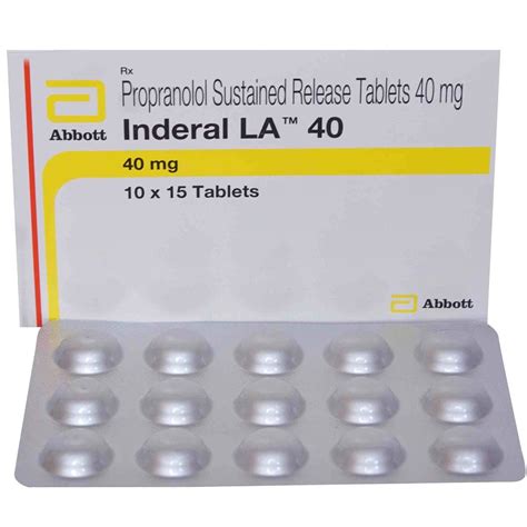 Propranolol Mg Mg Inderal Tablets At Rs Stripe In Vellore