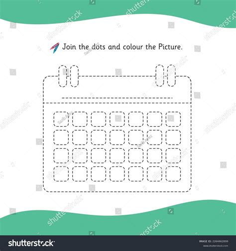 Outline Calendar Vector Image Color Picture Stock Vector (Royalty Free ...