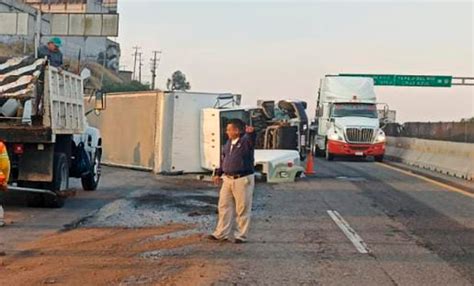 Accidente De Tráiler Deja Un Lesionado En La Carretera México Querétaro