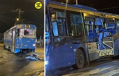 Foto Jutarnji Kaos U Zagrebu U Sudaru Autobusa I Tramvaja U Dupcu