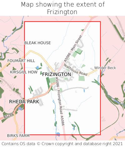 Where is Frizington? Frizington on a map