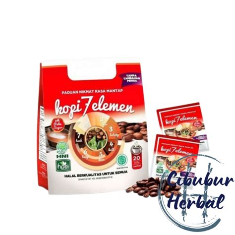 Jual KOPI 7 ELEMEN HNI HPAI KOPI SEVEL 20 SACHET 500GR Shopee Indonesia