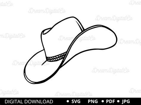 Cowboy Hat Svg Cowboy Svg Cowgirl Hat Svg Western Svg Cowboy Hat Png Clipart Vector