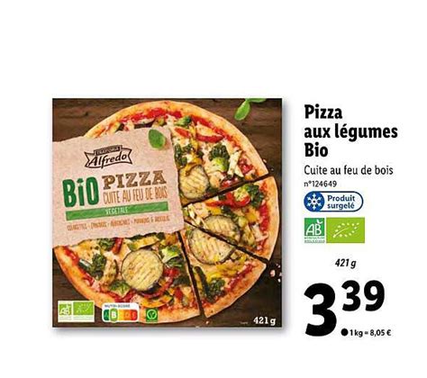 Promo Pizza Aux L Gumes Bio Alfredo Chez Lidl Icatalogue Fr