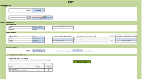 Interface showing the option "simplified input" for synthetic ...