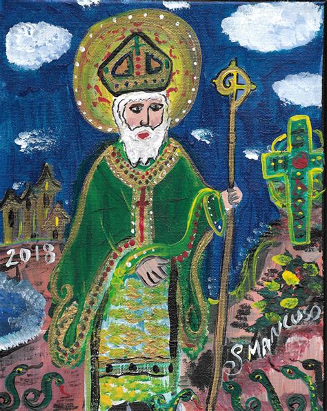 Painting Of Saint Patrick In Ireland Etsy