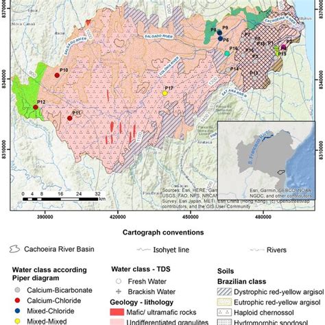 Simplified Geological Map Of The Study Area Showing Analyzed Wells