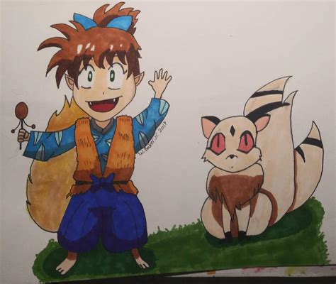 Shippo And Kilala Kirara Fanart By Dozeddrawing On Deviantart