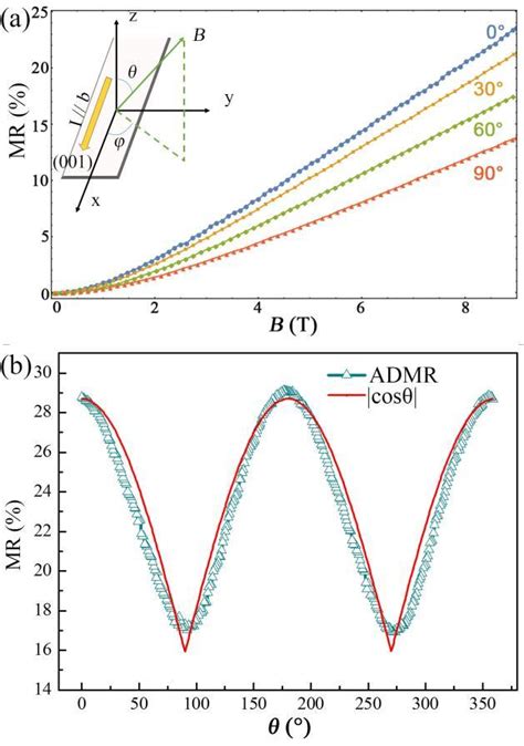 Colour On Line Anisotropic Mrs A Polar Angle θ φ90° Dependent