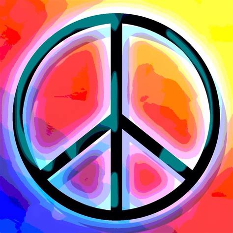 Spread Peace Today Sign Printing Pattern Wallpaper Peace Symbol