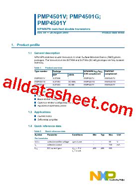 Pmp Y Datasheet Pdf Nexperia B V All Rights Reserved