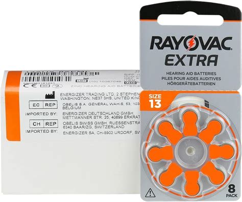 Rayovac Extra Pack Hearing Aid Batteries High Power Zinc Air