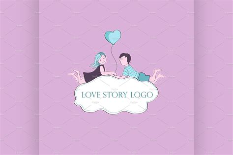 Love Story Logo Symbol Illustrator Graphics Creative Market