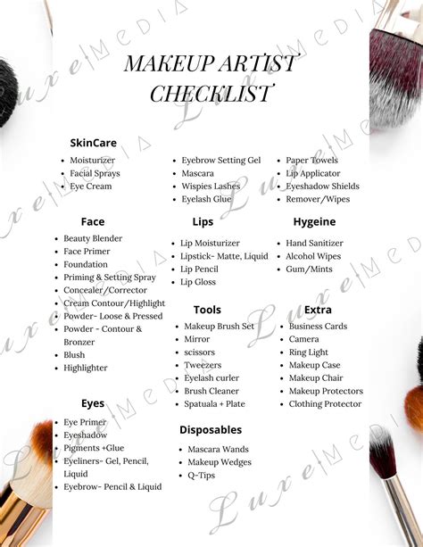 Bridal Makeup Kit Checklist Makeupview Co