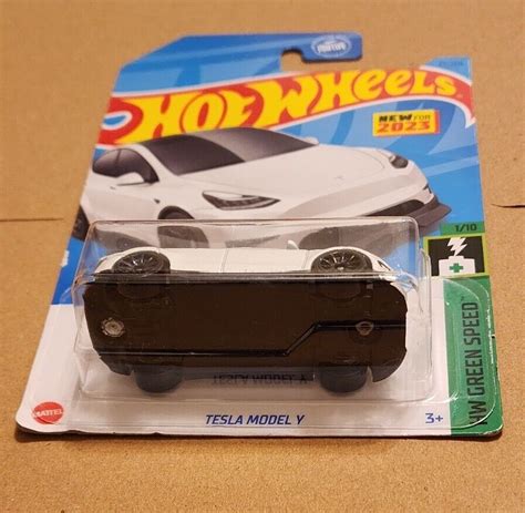 2023 Hot Wheels Tesla Model Y White HW Green Speed Ubuy India